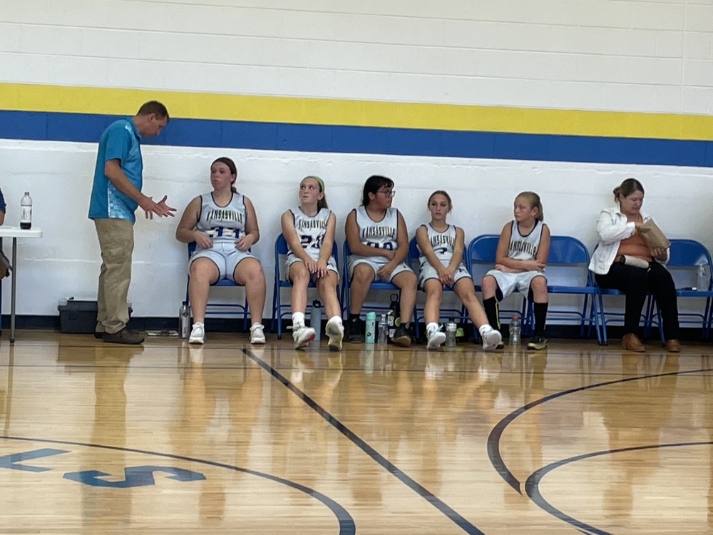 The Girls' Team Preparing for a game.
